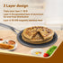 Royal Honey Comb Tawa, 26 cm Diameter, Tri-Ply Steel with Honey Comb Pattern Design, Gas & Induction Oven Compatible, Riveted  Handle, Food Safe & PFOA Free, Cooking, Cookware, Silver